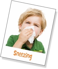 Sneezing is only one symptom of allergies