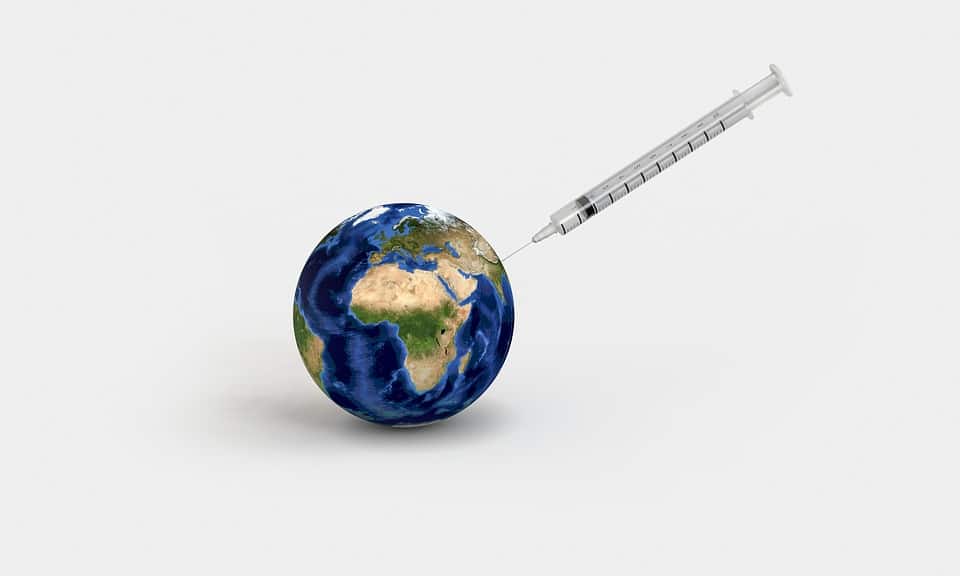 Earth with Syringe