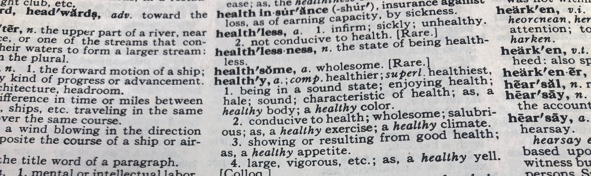 Healthy definition